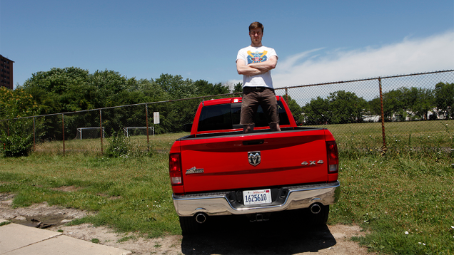 Illustration for article titled A Bunch Of Pictures That Brian Made Me Take Of His Truck